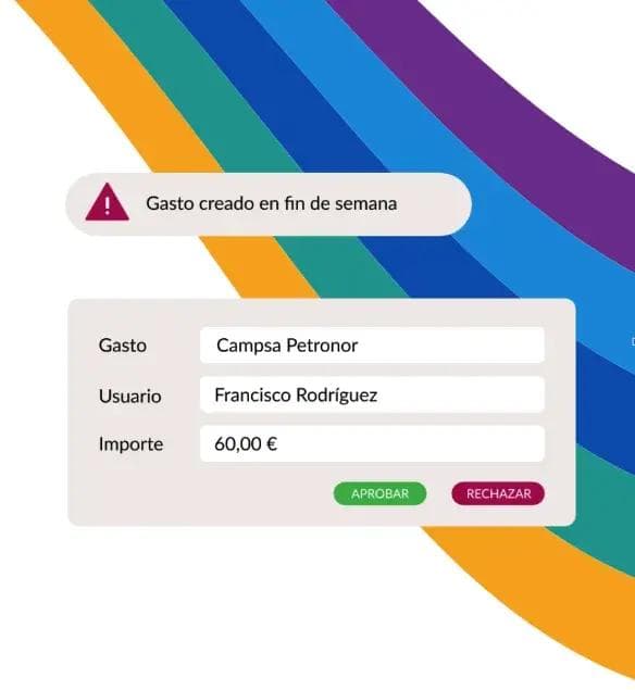 a screenshot of a web page with a warning sign and a rainbow background .