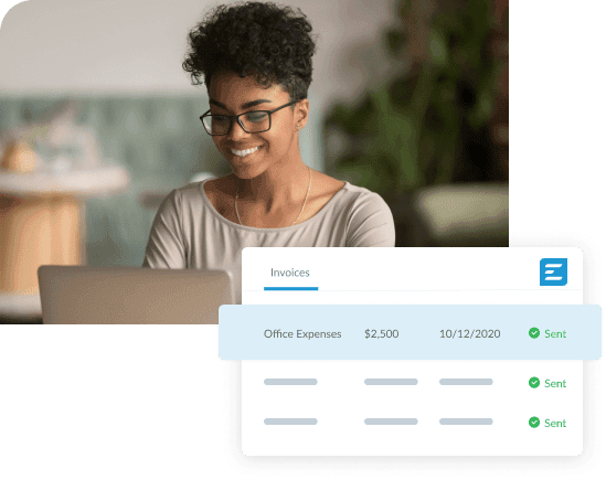 Happy person using their accounts payable solution