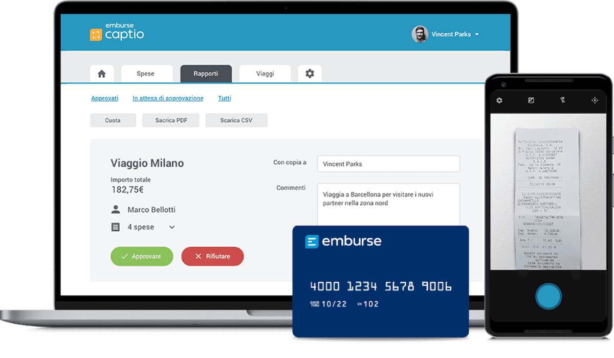 a laptop and a cell phone with a card that says embarse on it