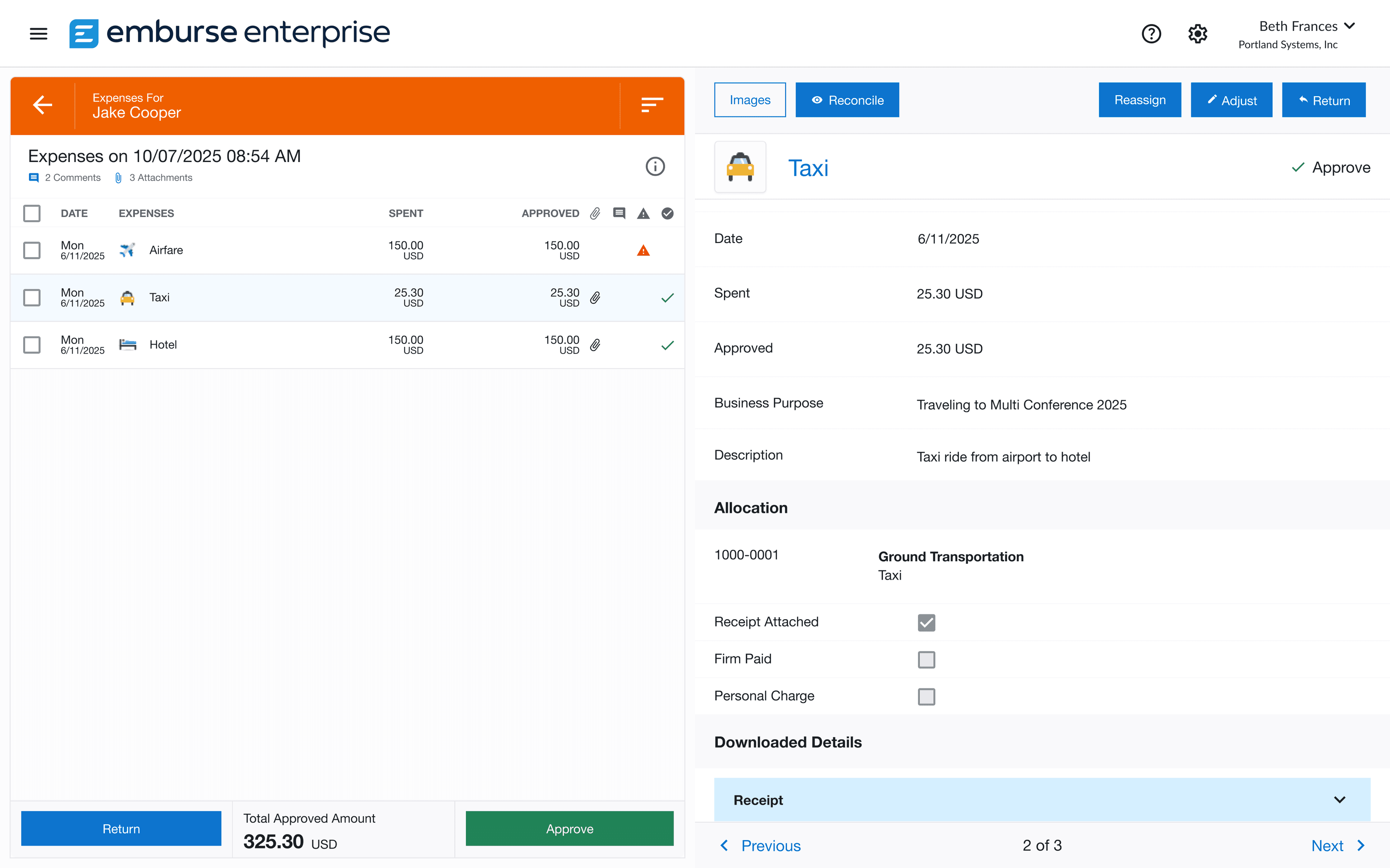 Employees stay in compliance with the business rules engine on Chrome River Expense